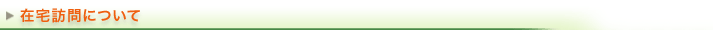 在宅訪問について